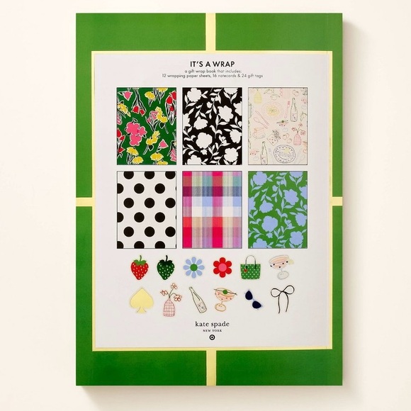 ♠️🎊 kate spade new york x Target Gift Wrap Book with Note Cards & Tags - Picture 4 of 6